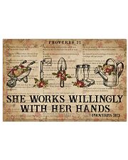 Catchphrase Works Willingly With Hand Gardening 17x11 Poster front