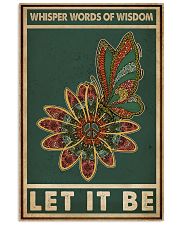 Retro Green Let It Be Butterfly 11x17 Poster front
