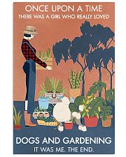 Vintage Once Upon A Time Gardening Poodle 11x17 Poster front