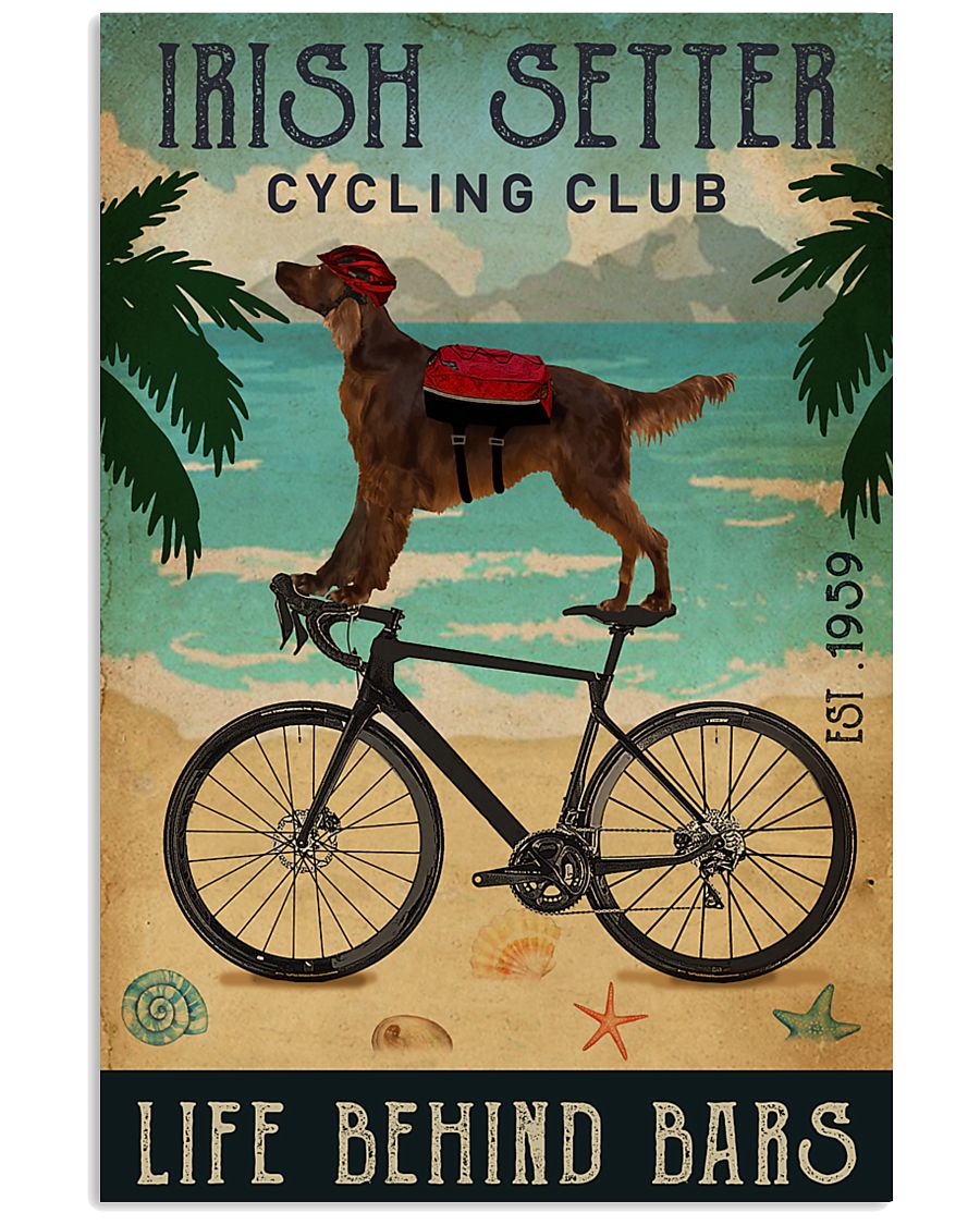 Cycling Club Irish Setter 11x17 Poster