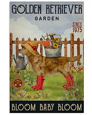 Gardening Bloom Baby Golden Retriever 11x17 Poster front