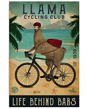 Cycling Club Llama 11x17 Poster front
