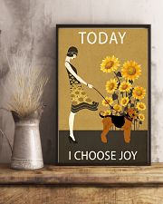 Sunflower Vintage Choose Joy Airedale Terrier 11x17 Poster lifestyle-poster-3