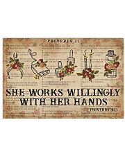 Catchphrase Works Willingly Hand Nail Technician 36x24 Poster front