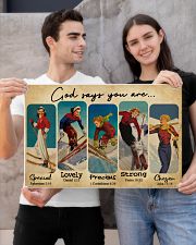 God Says You Are Skiing Girls 24x16 Poster poster-landscape-24x16-lifestyle-21