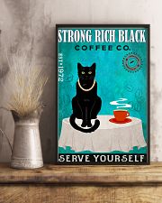 Strong Rich Black Cat Coffee 11x17 Poster lifestyle-poster-3