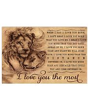 Lion I Love You The Most 17x11 Poster front