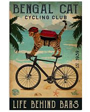Cycling Club Bengal Cat 11x17 Poster front