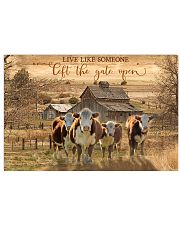 Hereford Cow The Gate Open 17x11 Poster front