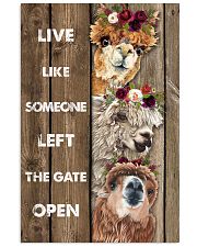 Wood Piece Live Like Someone Alpaca 11x17 Poster front