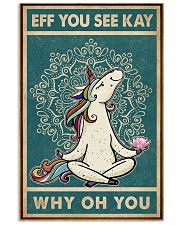 Retro Eff You See Kay Unicorn 11x17 Poster front