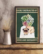 Easily Distracted By Pug And Succulents 11x17 Poster lifestyle-poster-3