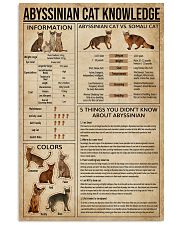 Abyssinian Cat Knowledge 11x17 Poster front