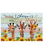 Today I Choose To Be Happy Giraffe 24x16 Poster front