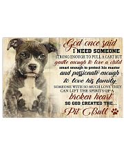 Pitbull God Once Said 17x11 Poster front