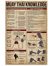 Muay Thai Knowledge 11x17 Poster front