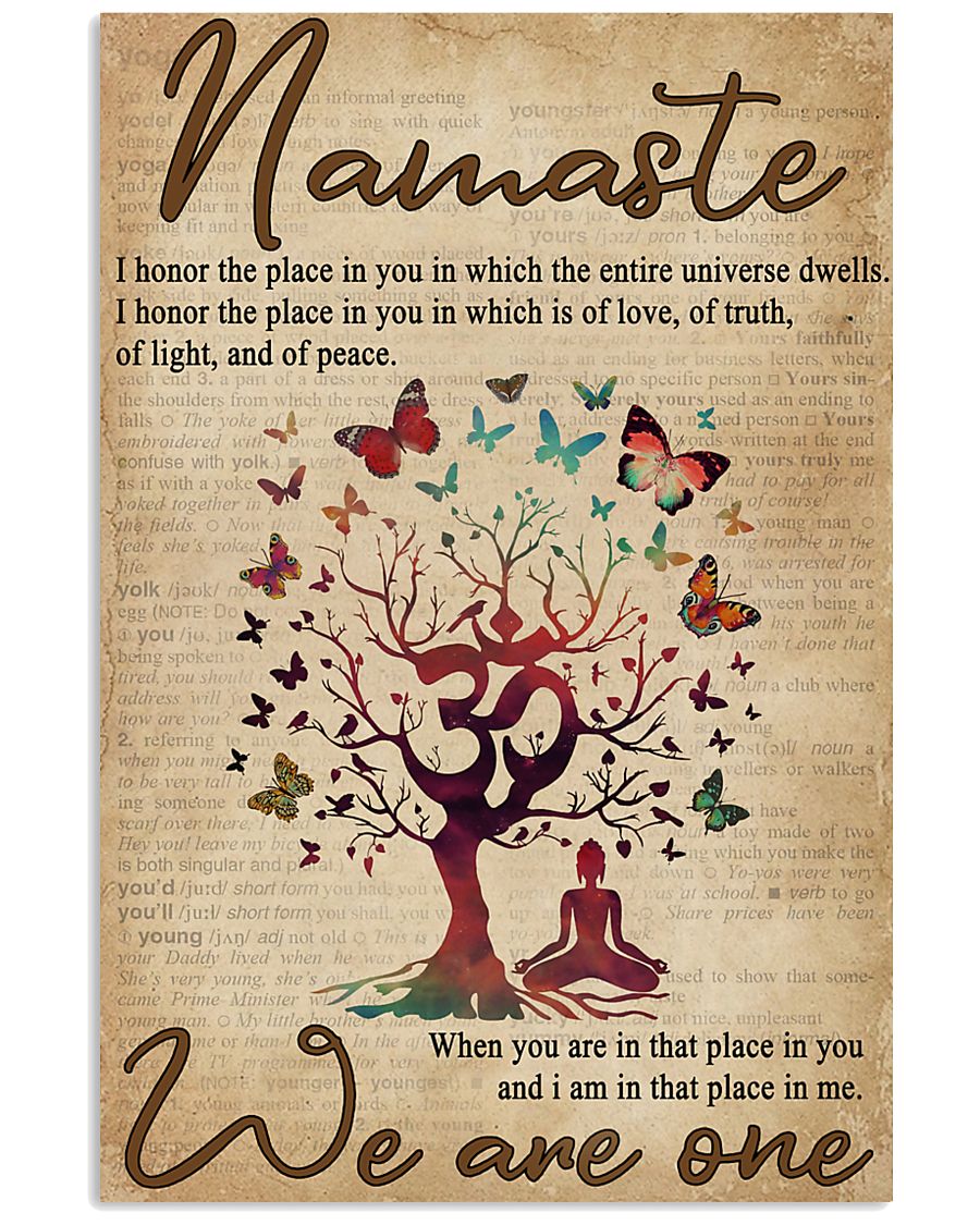 Dictionary Yoga We Are One 11x17 Poster