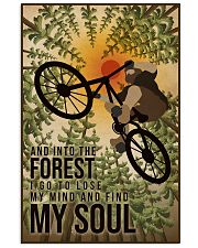 Retro And Into The Forest Mountain Bike 11x17 Poster front