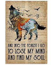 Blue Earth Dictionary Find My Soul Wolf 16x24 Poster front
