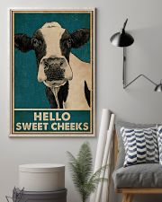 Retro Hello Sweet Cheeks Cow 16x24 Poster lifestyle-poster-1