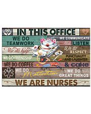 Nurse In This Office We Do Team Work 17x11 Poster front