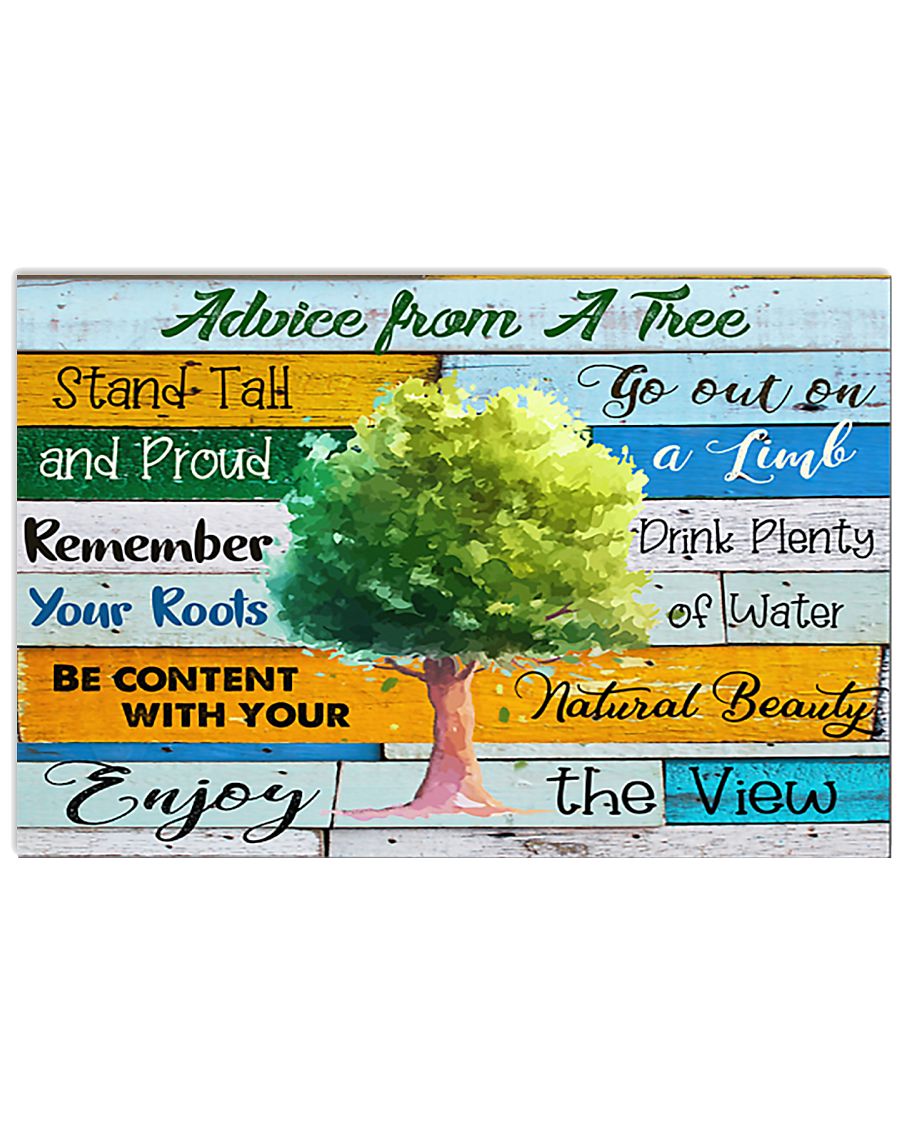 Teacher Advice From A Tree 17x11 Poster