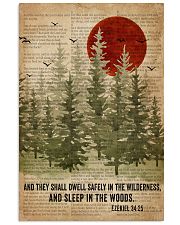 Sleep In The Woods Bible Camping 16x24 Poster front