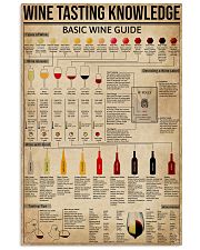 Wine Tasting Basic Guide Knowledge 11x17 Poster front