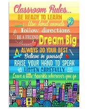 Teacher Classroom Rules Colorful 11x17 Poster front