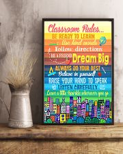 Teacher Classroom Rules Colorful 11x17 Poster lifestyle-poster-3