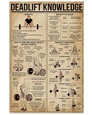 Deadlift Knowledge 16x24 Poster front