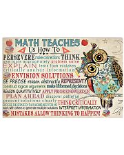 Math Teaches Us 17x11 Poster front