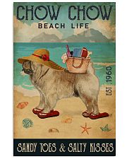 Beach Life Sandy Toes Chow Chow 11x17 Poster front