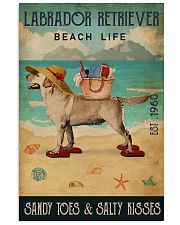 Beach Life Sandy Toes Labrador Retriever 11x17 Poster front