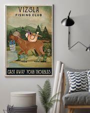 Fishing Cast Away Vizsla 11x17 Poster lifestyle-poster-1