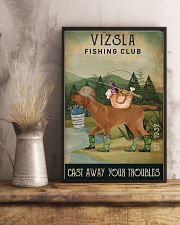 Fishing Cast Away Vizsla 11x17 Poster lifestyle-poster-3
