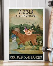 Fishing Cast Away Vizsla 11x17 Poster lifestyle-poster-4