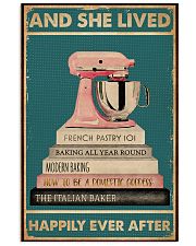 And She Lived Happily Ever After Baking 16x24 Poster front