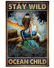 Blue Earth Stay Wild Ocean Child Mermaid 16x24 Poster front
