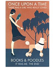 Vintage Girl Once Upon Reading Poodle 11x17 Poster front