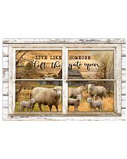 Window The Gate Open Sheep 24x16 Poster front