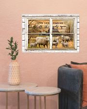 Window The Gate Open Sheep 24x16 Poster poster-landscape-24x16-lifestyle-22