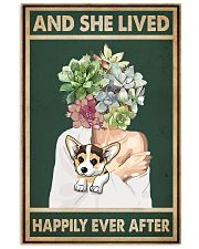 She Lived Happily Corgi Succulents 11x17 Poster front