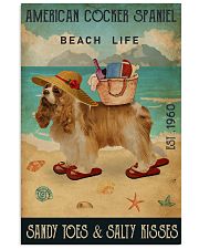 Beach Life Sandy Toes American Cocker Spaniel 11x17 Poster front