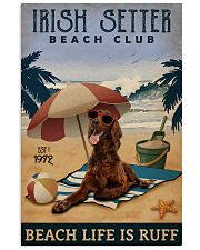 Vintage Beach Club Is Ruff Irish Setter 11x17 Poster front