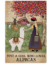 Dictionary Who loves Alpaca Farm Girl 11x17 Poster front