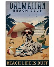 Vintage Beach Club Is Ruff Dalmatian 11x17 Poster front