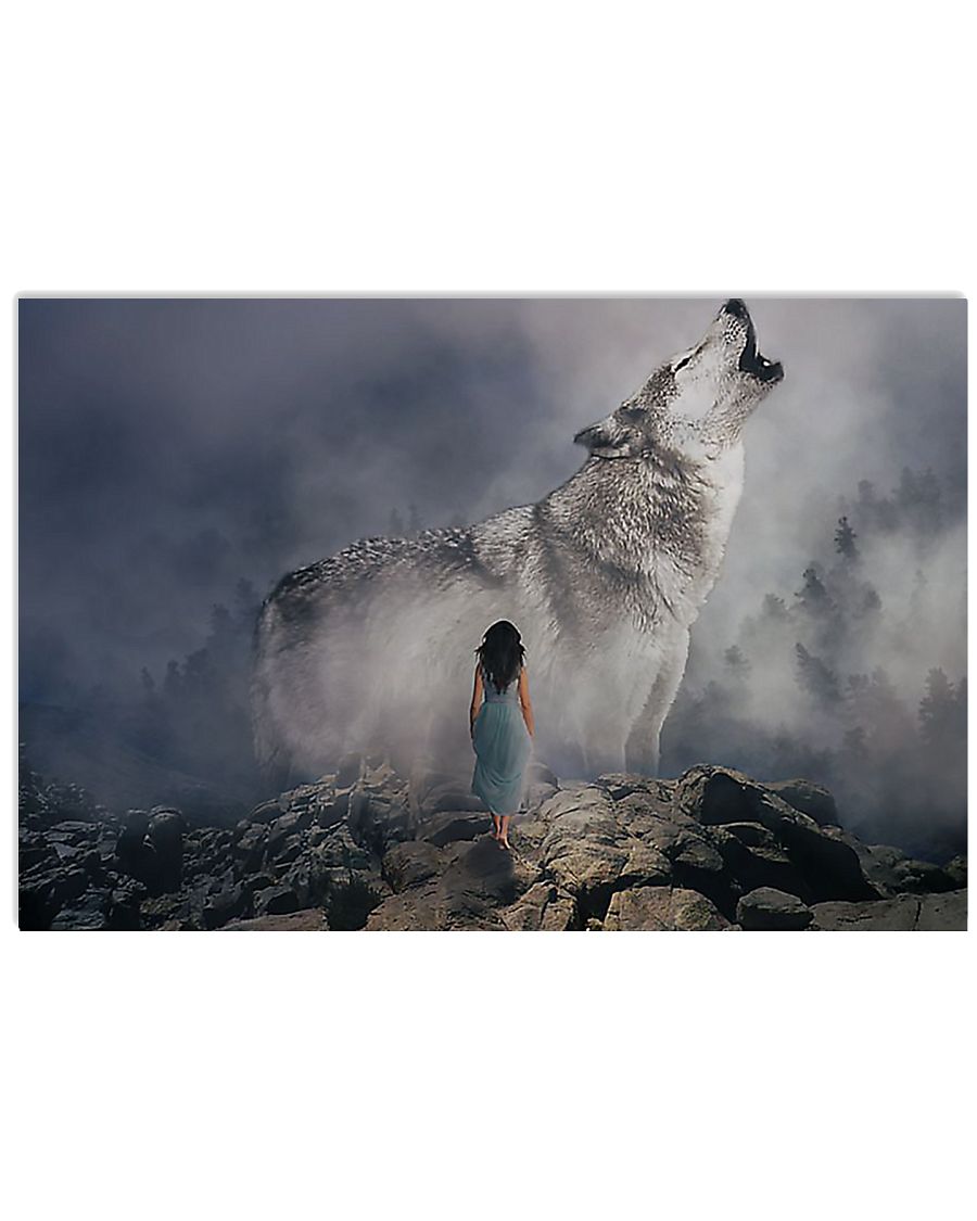 Wolf Wild Call 17x11 Poster