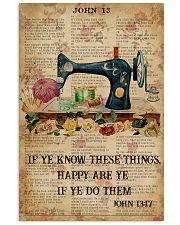 Happy Are Ye If Ye Do Them Sewing Bible 11x17 Poster front