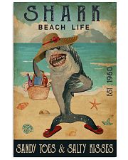 Beach Life Sandy Toes Shark 11x17 Poster front
